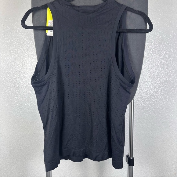 Black Mesh Seamless Sleeveless Women's Tank Top Size S - Picture 2 of 5